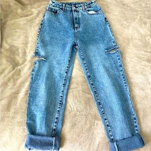 Thigh Slit Jeans